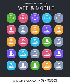 25 universal icons for web and mobile