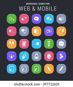 25 universal icons for web and mobile