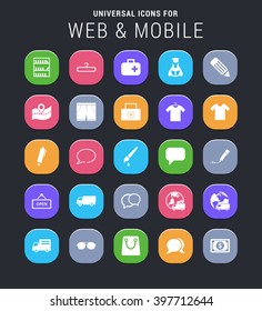 25 universal icons for web and mobile
