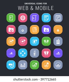 25 universal icons for web and mobile