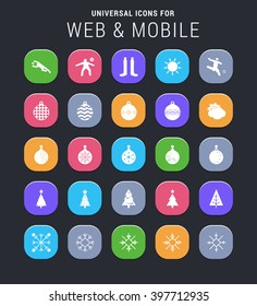 25 universal icons for web and mobile