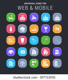 25 universal icons for web and mobile