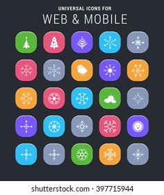 25 universal icons for web and mobile