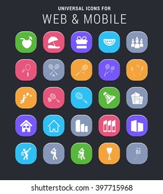 25 universal icons for web and mobile