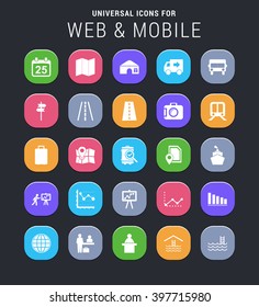 25 universal icons for web and mobile