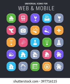 25 universal icons for web and mobile