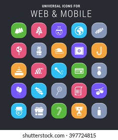 25 universal icons for web and mobile