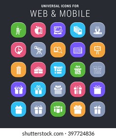 25 universal icons for web and mobile