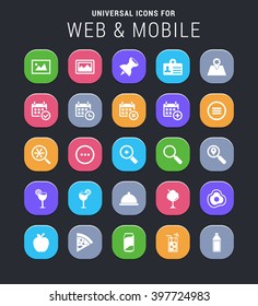 25 universal icons for web and mobile