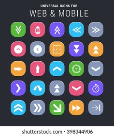 25 universal icons for website and app