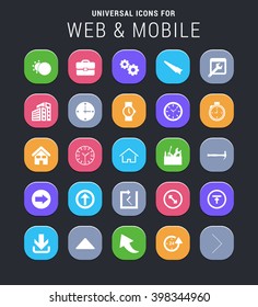 25 universal icons for website and app