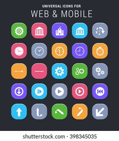 25 universal icons for website and app