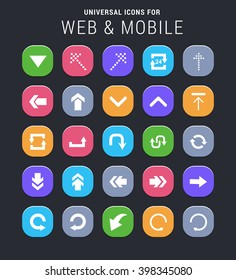 25 universal icons for website and app
