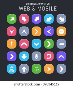 25 universal icons for website and app