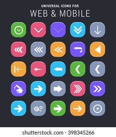 25 universal icons for website and app
