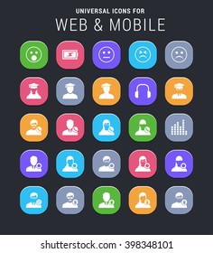 25 universal icons for website and app
