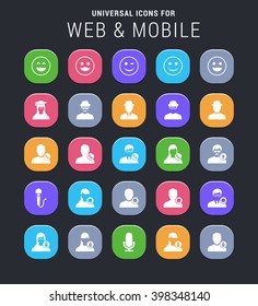 25 universal icons for website and app
