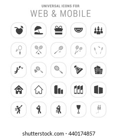 25 Universal web and mobile icon set.