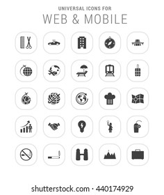 25 Universal web and mobile icon set.
