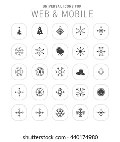 25 Universal web and mobile icon set.
