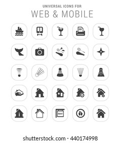 25 Universal web and mobile icon set.