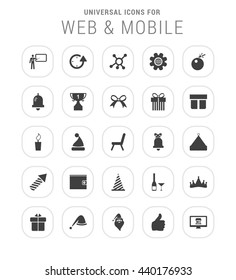 25 Universal web and mobile icon set.