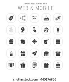 25 Universal web and mobile icon set.