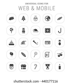25 Universal web and mobile icon set.