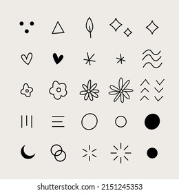 25 Vector Shapes Collection Set