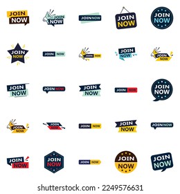 25 pancartas tipográficas versátiles para promocionar el ingreso a través de los medios