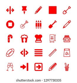 25 vertical icons with stemware and vertical framing in this set