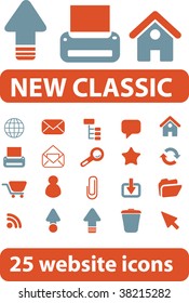 25 website icons. vector
