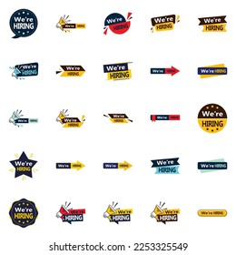 25 We're Hiring Vector Designs to Make Your Recruitment Efforts Stand Out