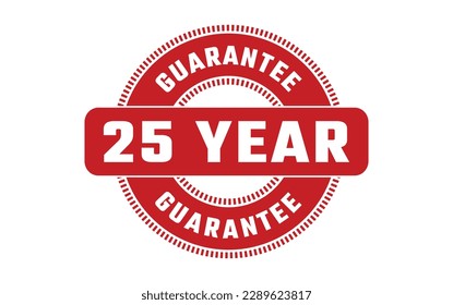 25 Year Guarantee Rubber Stamp