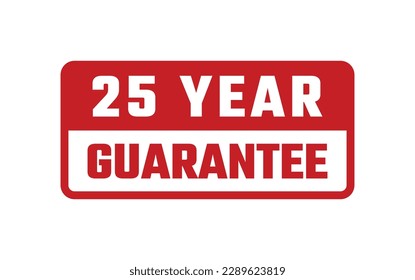 25 Year Guarantee Rubber Stamp