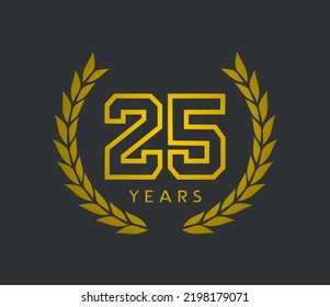 25 years anniversary celebration design