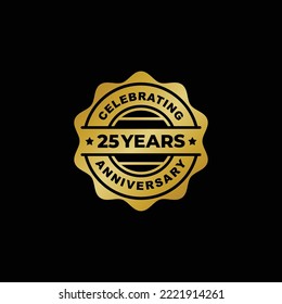 25 years anniversary celebration logo vector