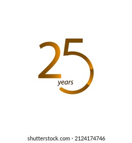 25 Years Anniversary Celebration Vector Template Design Illustration