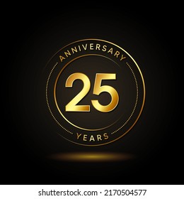 25 Years Anniversary Celebration Vector Template Design Illustration