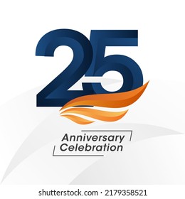 25 years anniversary design template. vector template illustration svg