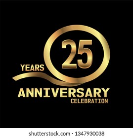 31 Years Gold Anniversary Celebration Simple Stock Vector (Royalty Free ...