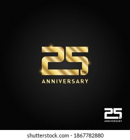 25 years anniversary logo, icon and symbol vector illustration