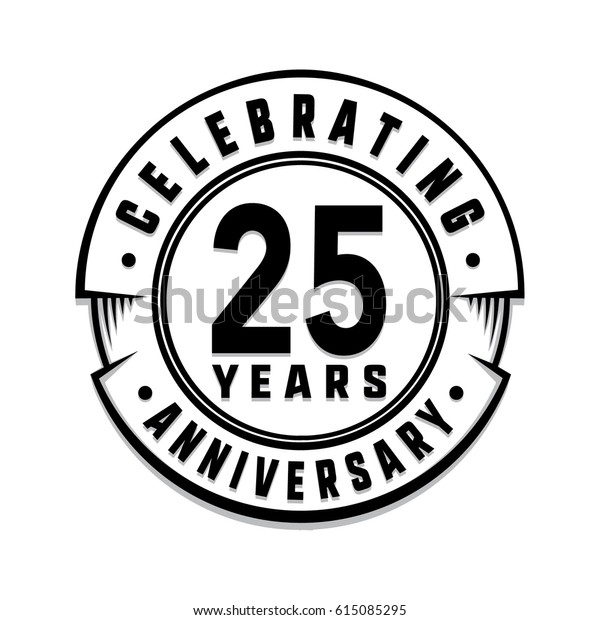 25 Jahre Jubilaum Logo Vorlage Vektorgrafik Und Stock Vektorgrafik Lizenzfrei