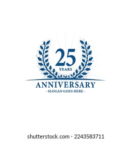 25-jähriges Logo. Vektorgrafik und Illustration.