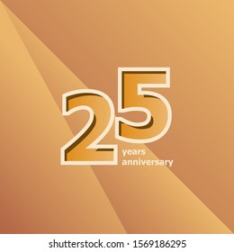 25 Years Anniversary Vector Template Design Illustration