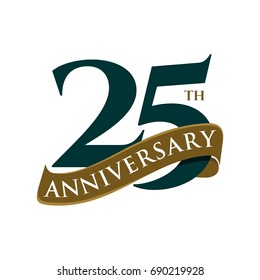 25 Years Anniversary Vector Template Illustration Design. Vector EPS 10.