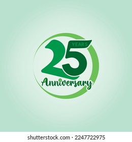 25 Years Celebration logo Templet Design