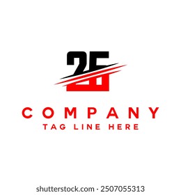 25 years celebration logotype design