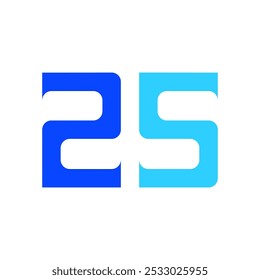 25 years creative logo vector eps