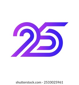 25 anos criativo logotipo vetor eps